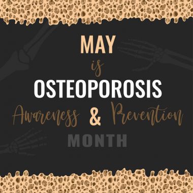 Osteoporosis Month Poster clipart