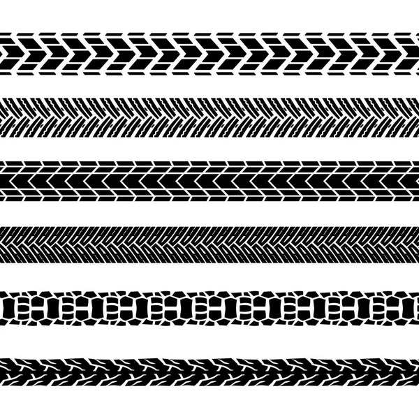 Pistas de neumáticos de motocicleta — Archivo Imágenes Vectoriales