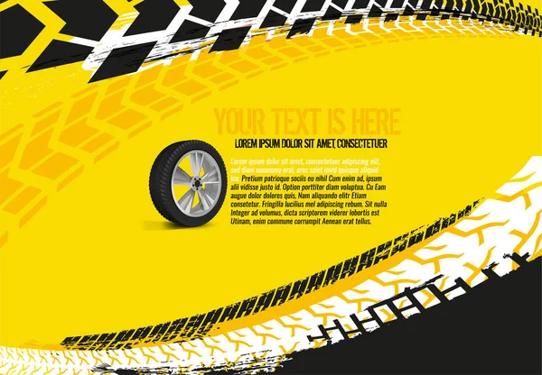 Antecedentes de neumáticos para automóviles 33 — Vector de stock