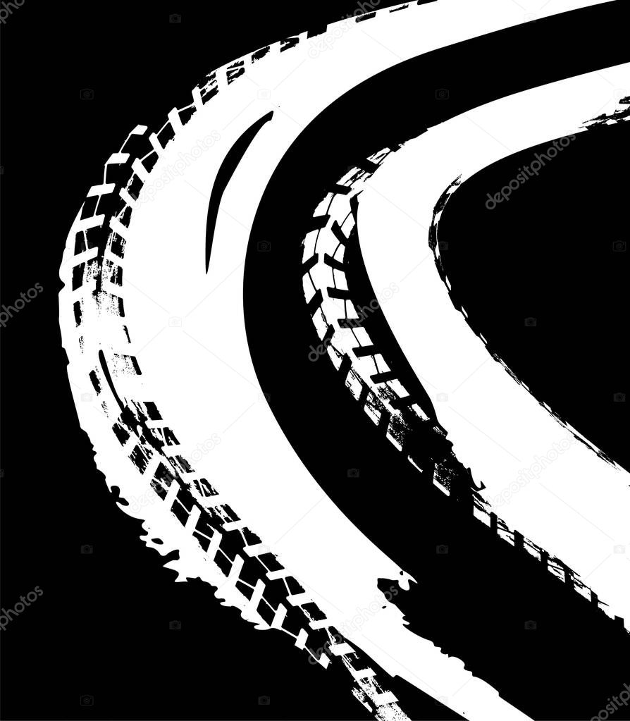 Vector Tire Tracks