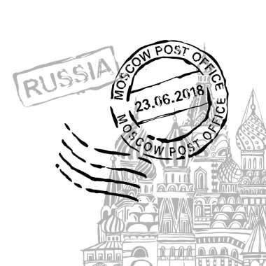 Handdrawn Moskova Resim