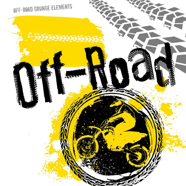 Off-Road motocross juego — Archivo Imágenes Vectoriales