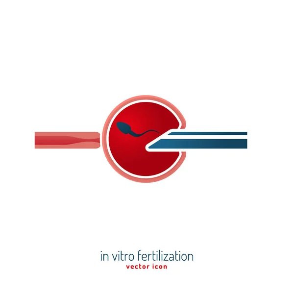 In vitro fertilisation icon — Stock Vector