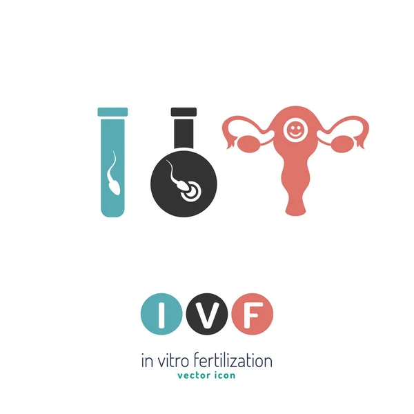 In vitro fertilisation icon — Stock Vector