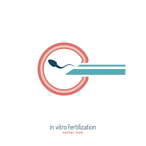 In vitro fertilisation icon — Stock Vector