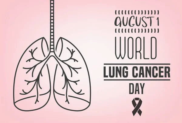 День боротьби проти раку легень — стоковий вектор