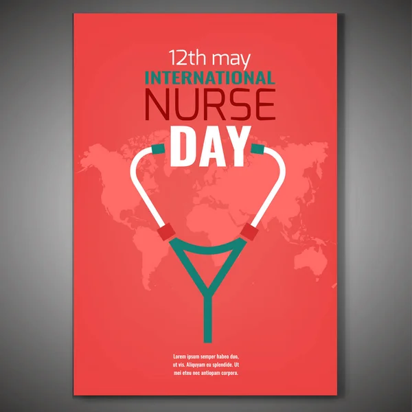 Pielęgniarka Światowego dnia — Wektor stockowy