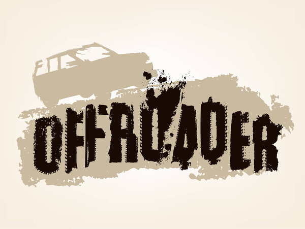 Offroader Grunge Lettering