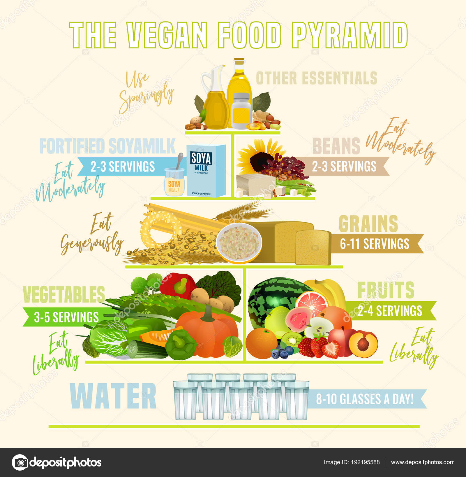 Raw Vegan Food Pyramid Chart