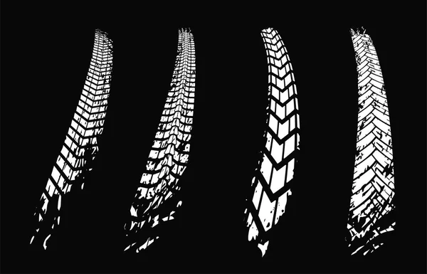 Éléments de chenilles de pneus — Image vectorielle