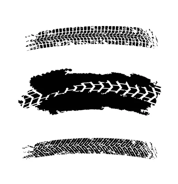 Éléments de chenilles de pneus — Image vectorielle