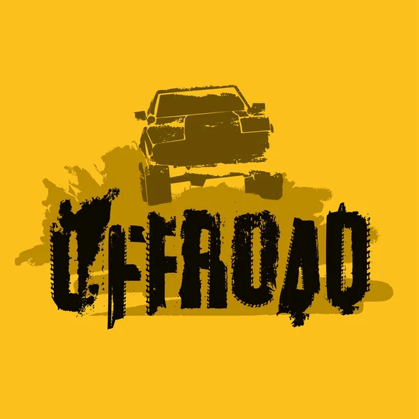 Off Road obrazu — Wektor stockowy