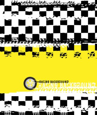 Damalı grunge yarış arka plan