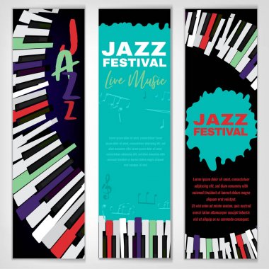Jazz Poster Set clipart