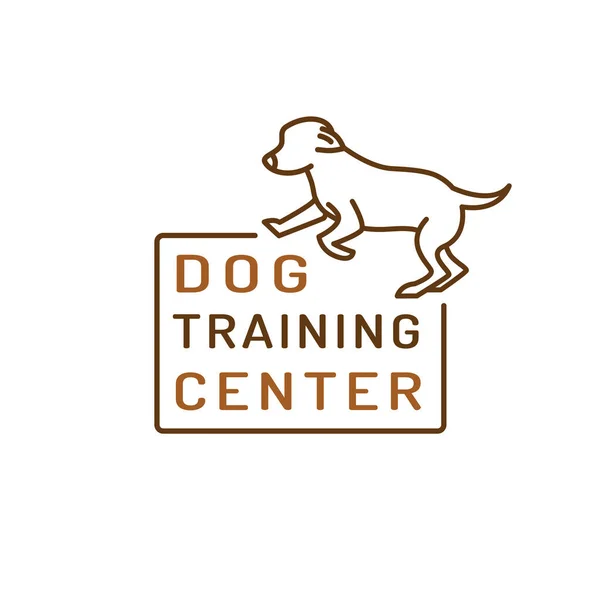 Icône du centre d'entraînement chien — Image vectorielle