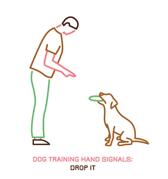 Icono de comportamiento del perro — Archivo Imágenes Vectoriales