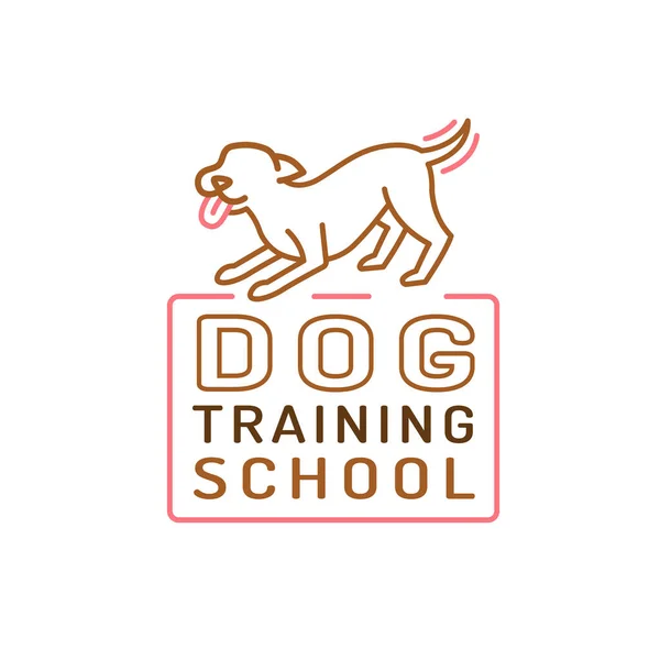 Icono del centro de entrenamiento perro — Vector de stock