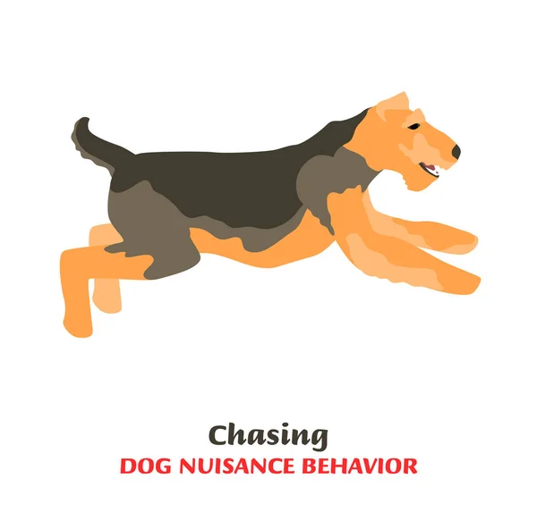 Köpek Davranış Sorunları Simgesi — Stok Vektör