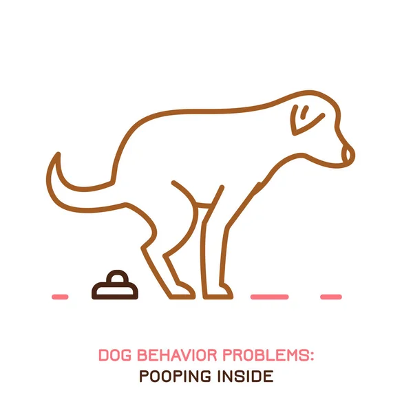 Iconos del comportamiento del perro 2234 — Vector de stock