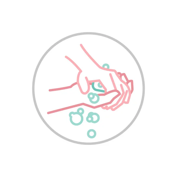 Иконка для мытья рук — стоковый вектор