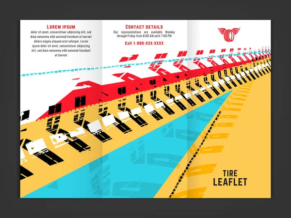 Folleto sobre neumáticos fuera de carretera-013 — Vector de stock