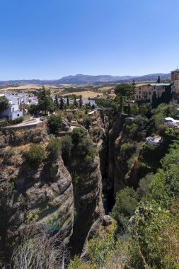 Tajo Gorge, Yeni Köprü 'den, Ronda, İspanya.