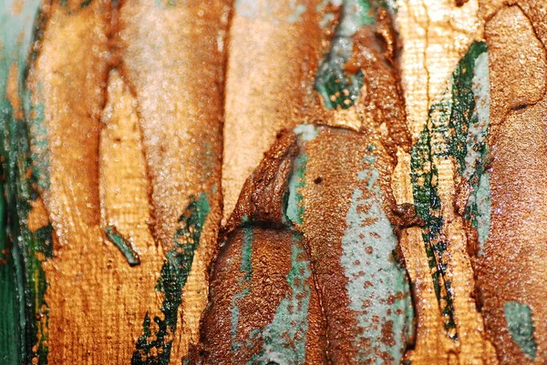 Acrilico Tela Texture Sfondo Oro Bronzo Ink — Foto Stock