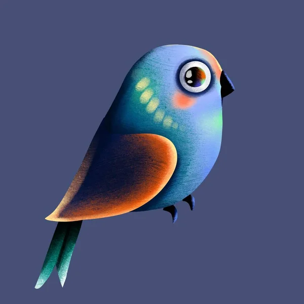 Illustration Dessin Animé Oiseau Personnages Animaux Nature — Photo