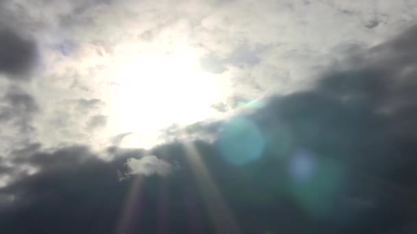 Дождливые Облака Солнцем Время Истекает — стоковое видео