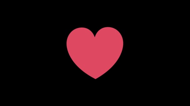 Papier rouge Heart Beat Stop Motion Animation - Crumple and Uncrumple 