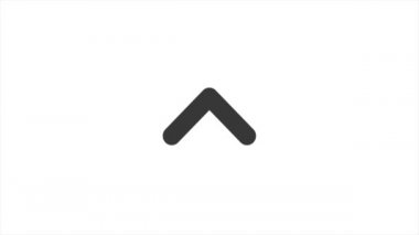 Canlandırılmış oklar, yukarı doğru beyaz arkaplanlı canlandırma.