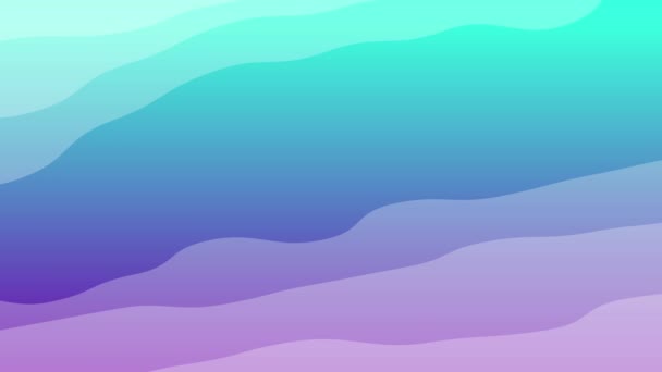 Fondo de movimiento abstracto de ondas líquidas de neón azul y púrpura. Lazo sin costuras. Animación de vídeo Ultra HD 4K 3840x2160 — Vídeos de Stock