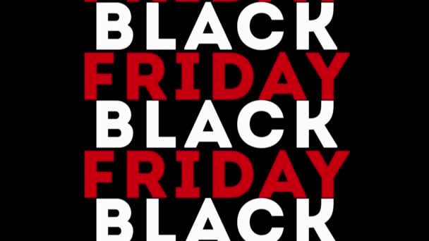 Black Friday Vente Animation 4k — Video