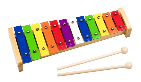 Xylophone Isolated on White Background — Stock Photo, Image