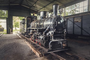 eski buharlı lokomotif