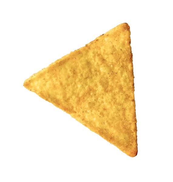 Tortilla čip na bílém pozadí — Stock fotografie