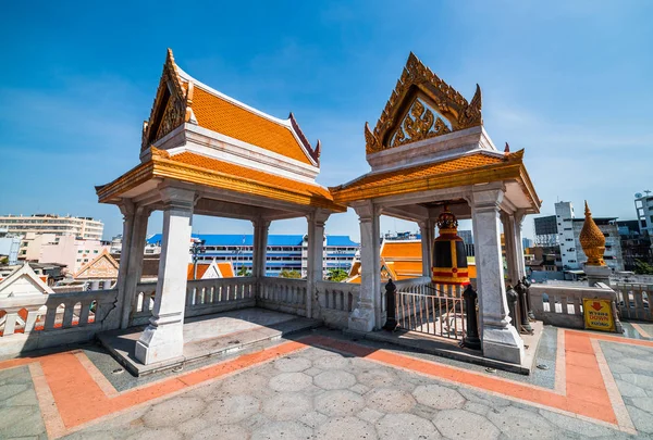 Architektonické Prvky Chrámu Zlatého Buddhy Bangkoku Thajsko — Stock fotografie