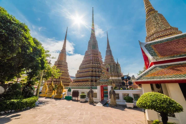 Wat Wat Pho Tempio Del Buddha Sdraiato Monastero Reale Attrazioni — Foto Stock