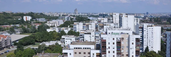 新贝尔格莱德 城市的住宅区 空中景观 — 图库照片