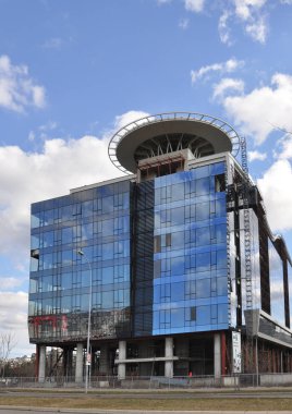 New Belgrade view. Unusually sunny winter day in Belgrade.