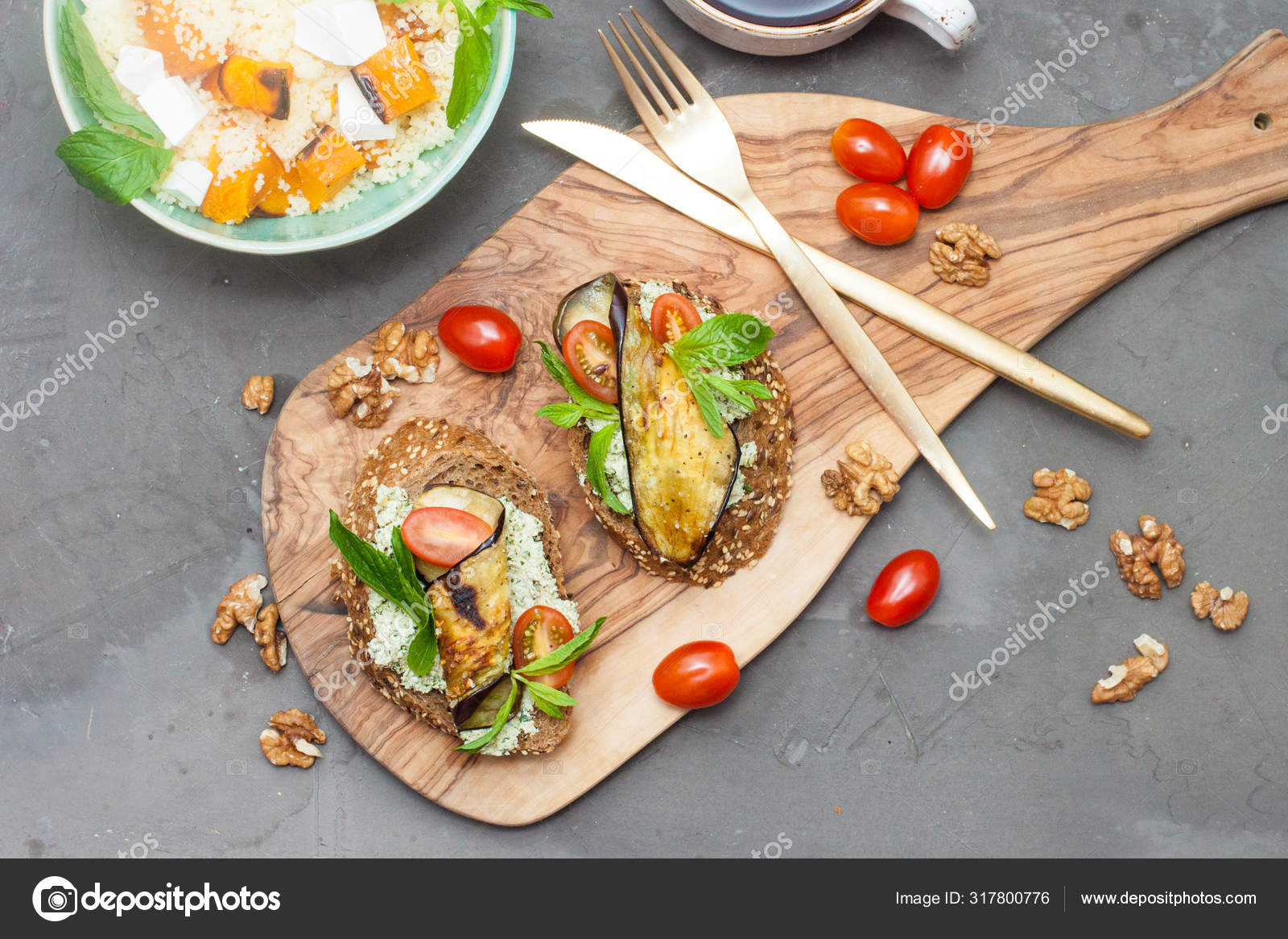Rye Bread Bruschetta Cream Cheese Garlic Basil Dip Cherry Tomatoes