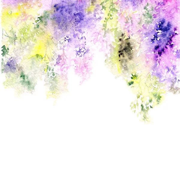 Abstracte Bloemen Achtergrond Aquarel Abstracte Bloemen Wenskaart Met Bloemen Bruiloft — Stockfoto