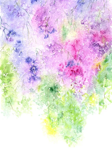 Абстрактний Квітковий Фон Акварельні Абстрактні Квіти Вітальна Листівка Квітами Весілля — стокове фото