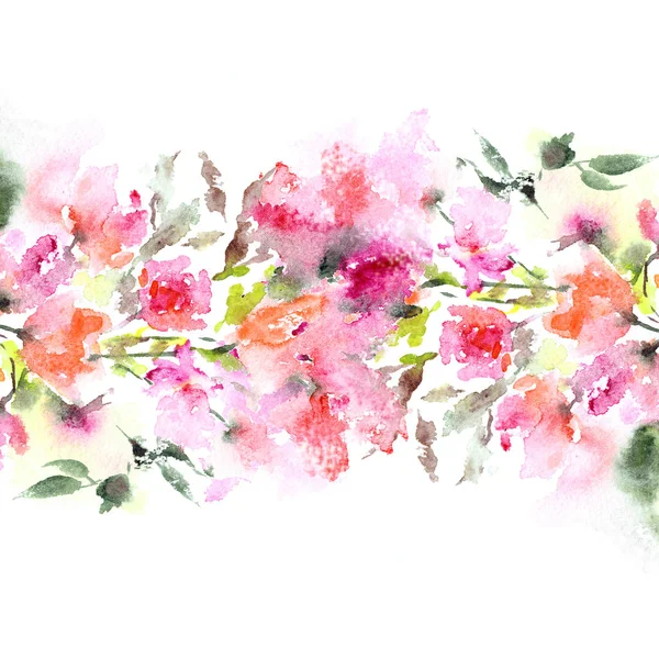 抽象的なフローラル背景 水彩の抽象花 花のグリーティング カード 結婚式の Iiinvitation デザイン — ストック写真