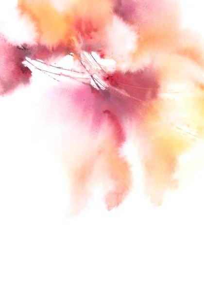 Розовый Абстрактный Цветочный Фон Винтажные Акварельные Цветы Фон Свадебное Приглашение — стоковое фото