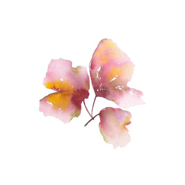 ピンクの花花束 夏の花を描く 水の色優しい花 春の花 花の挨拶カードの装飾 ウェディング招待状花のデザイン — ストック写真