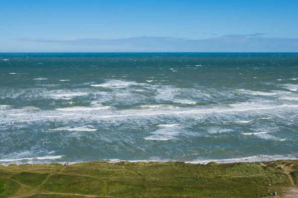 Ακτή στο Hirtshals στο Denmark. Ιούλιος 2019 — Φωτογραφία Αρχείου