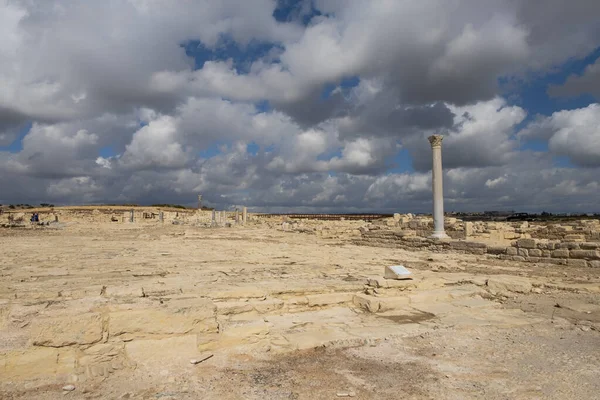 Ruínas de Ancient Kourion. Distrito de Limassol. Chipre — Fotografia de Stock
