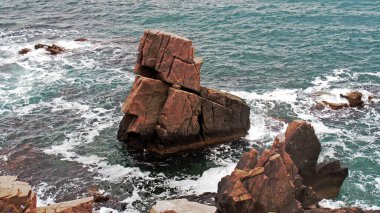 Karadeniz 'deki Kayalar, Sozopol, Bulgaristan