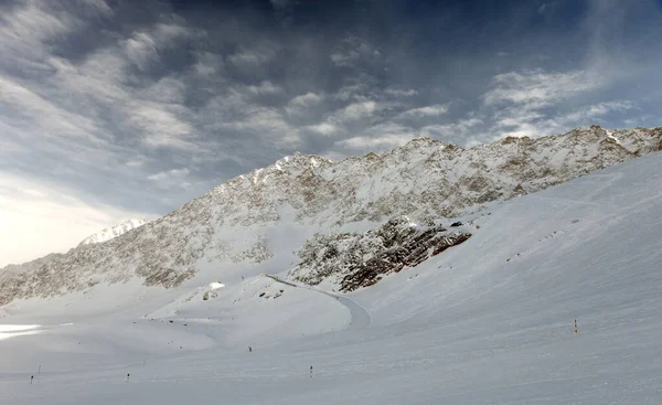 Ötztal im Winter, Österreichische Alpen — Stockfoto